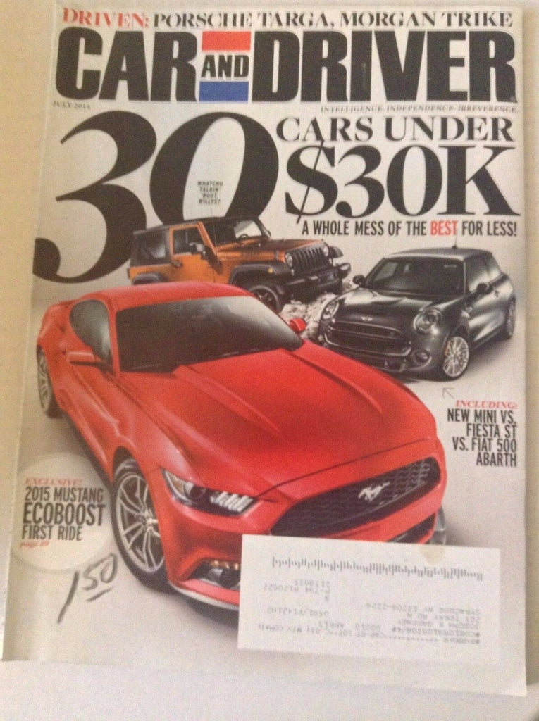 Car And Driver Magazine 2015 Mustang Ecoboost First july 2014 051117nonrh2