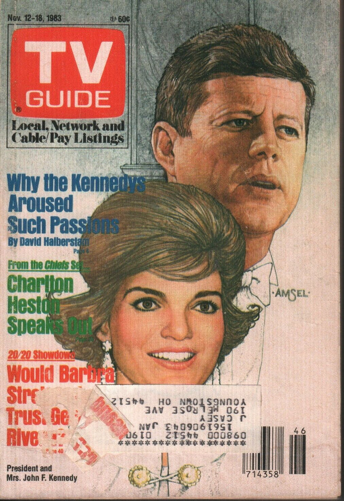 TV Guide November 12-18 1983 Jackie John F Kennedy w/ML 061719AME
