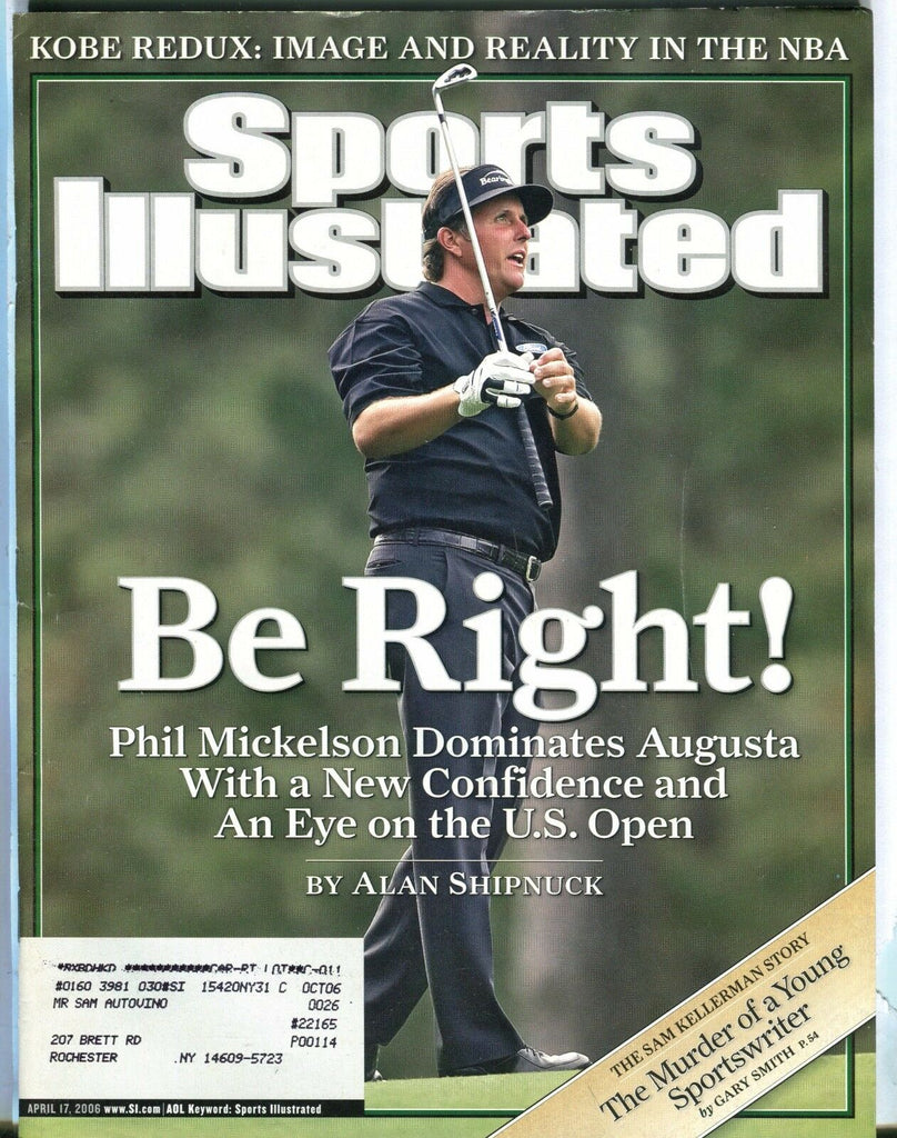 Sports Illustrated Magazine April 17 2006 Phil Mickelson EX w/ML 030817nonjhe