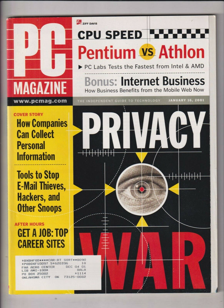 PC Mag Privacy War & Collecting Data January 16, 2001 021920nonr