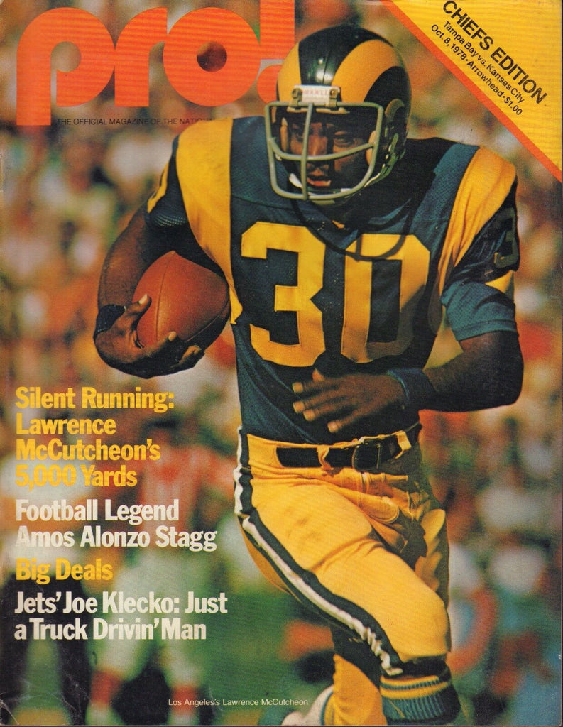 Pro! Magazine October 8 1978 Buccaneers vs. Chiefs 101917nonjhe