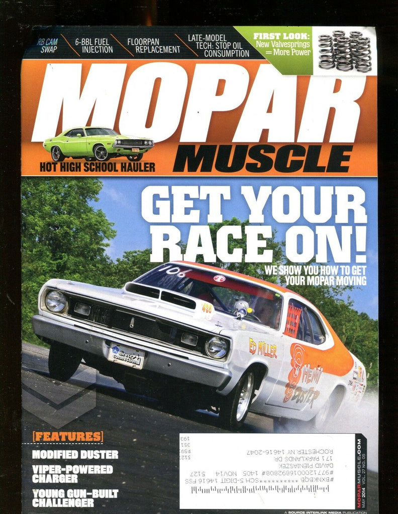 Mopar Muscle Magazine May 2014 Modified Duster EX w/ML 011617jhe