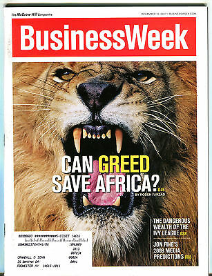 BusinessWeek Magazine December 10 2007 Can Greed Save Africa? EX 062716jhe