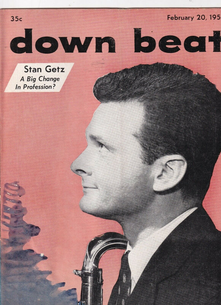 Down Beat Mag Stan Getz February 20, 1957 101219nonr
