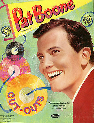 Vintage Pat Boone Cut-Outs Foler & Cut-Outs VG 071416jhe