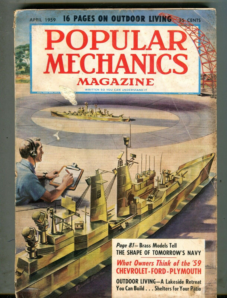 Popular Mechanics Magazine April 1959 Tomorrow's Navy Chevrolet 061317nonjhe