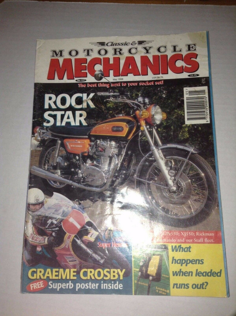 Classic & Motorcycle Mechanics Magazine Graeme Crosby May 1998 032517NONRH