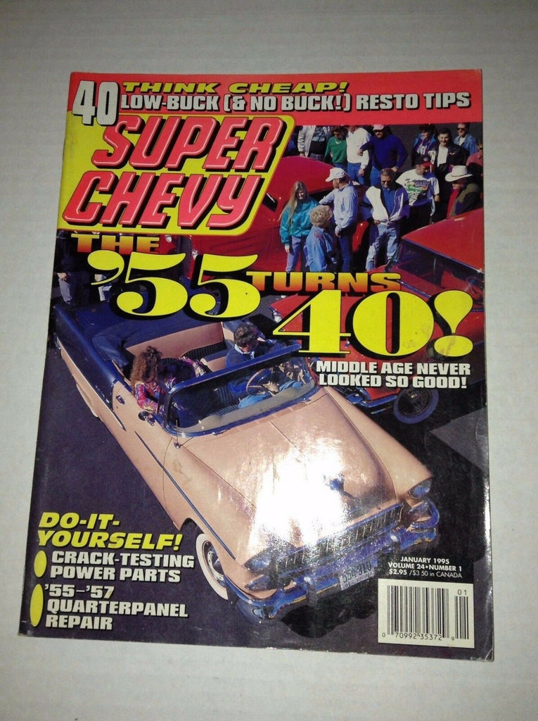 Super Chevy Magazine Crack Testing Power Parts January 1995 030717NONRH