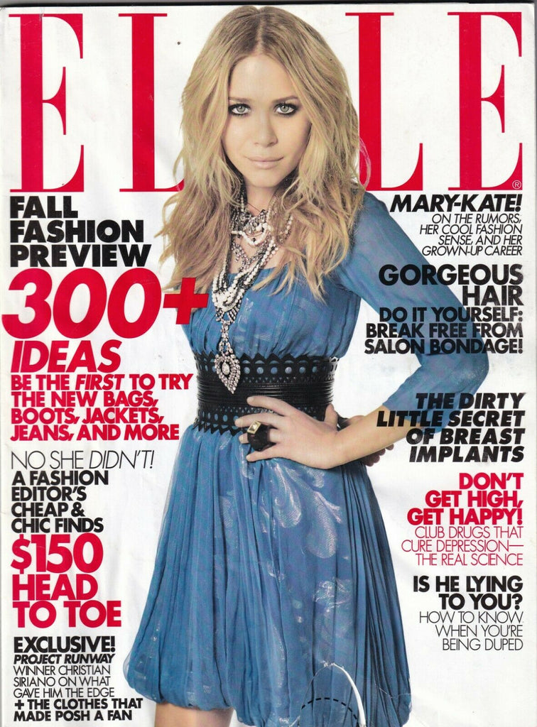 Elle Magazine Mary-Kate & Olsen Fall Fashion July 2008 080719nonr