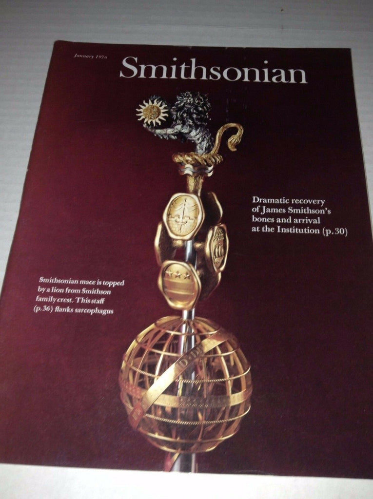 Smithsonian Magazine James Smithson's Bones And Arrival January 1976 022517NONRH