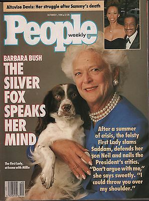 People Weekly October 1 1990 Barbara Bush, Altovise Davis VG 012916DBE