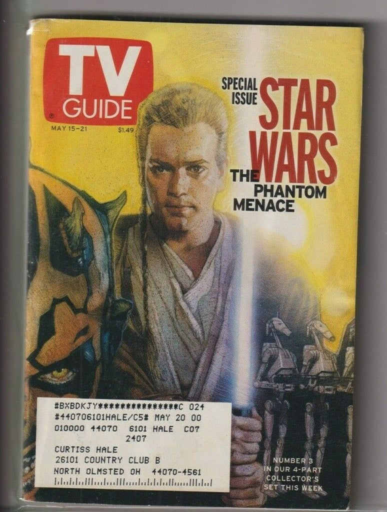 CLEV Metro Ed. Tv Guide Star Wars The Phantom Menace May 15-21, 1999 111619nonr