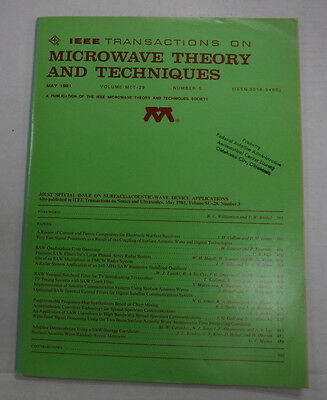 IEEE Microwave Theory And Techniques Magazine SAW May 1981 071315R