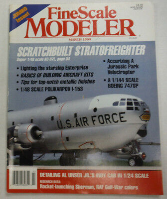 FineScale Modeler Magazine Scratchbuilt Stratofreighter March 1994 042515R