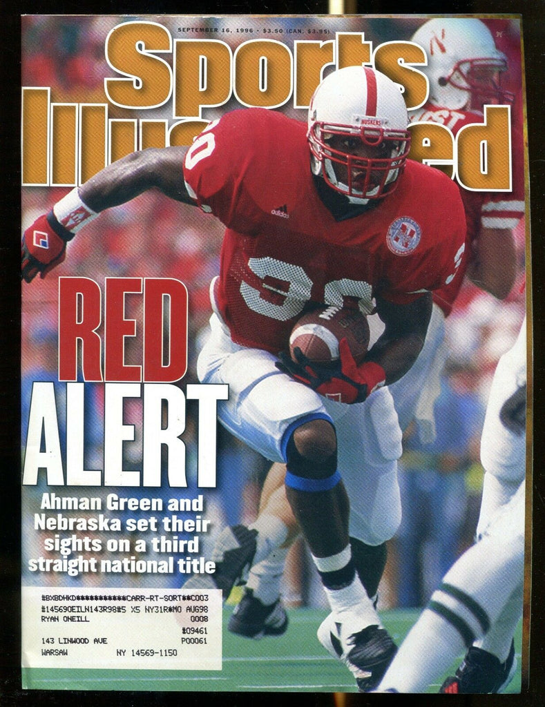Sports Illustrated Magazine September 16 1996 Ahman Green EX w/ML 122816jhe