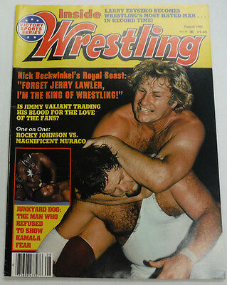 Inside Wrestling Magazine Jerry Lawler & Nick Bockwinkel August 1983 091914R