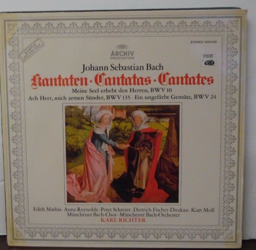 Johann Sebastian Bach Kantaten Cantatas Cantates Karl Richter vinyl 10 ...