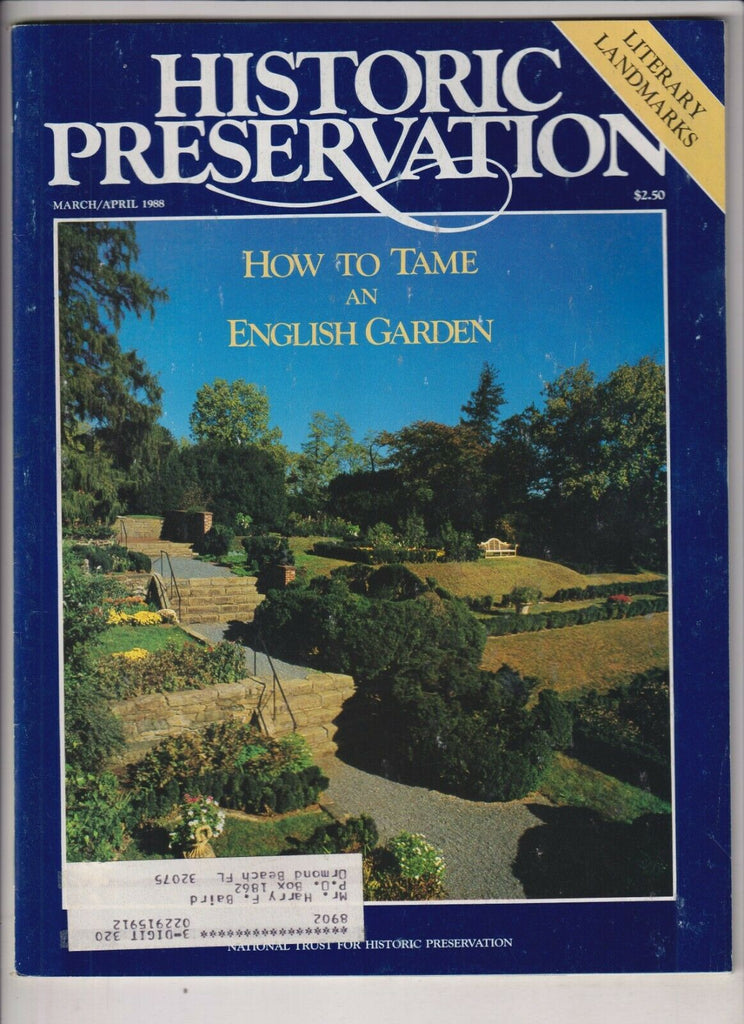 Historic Preservation Tame An English Garden March/April 1988 021020nonr
