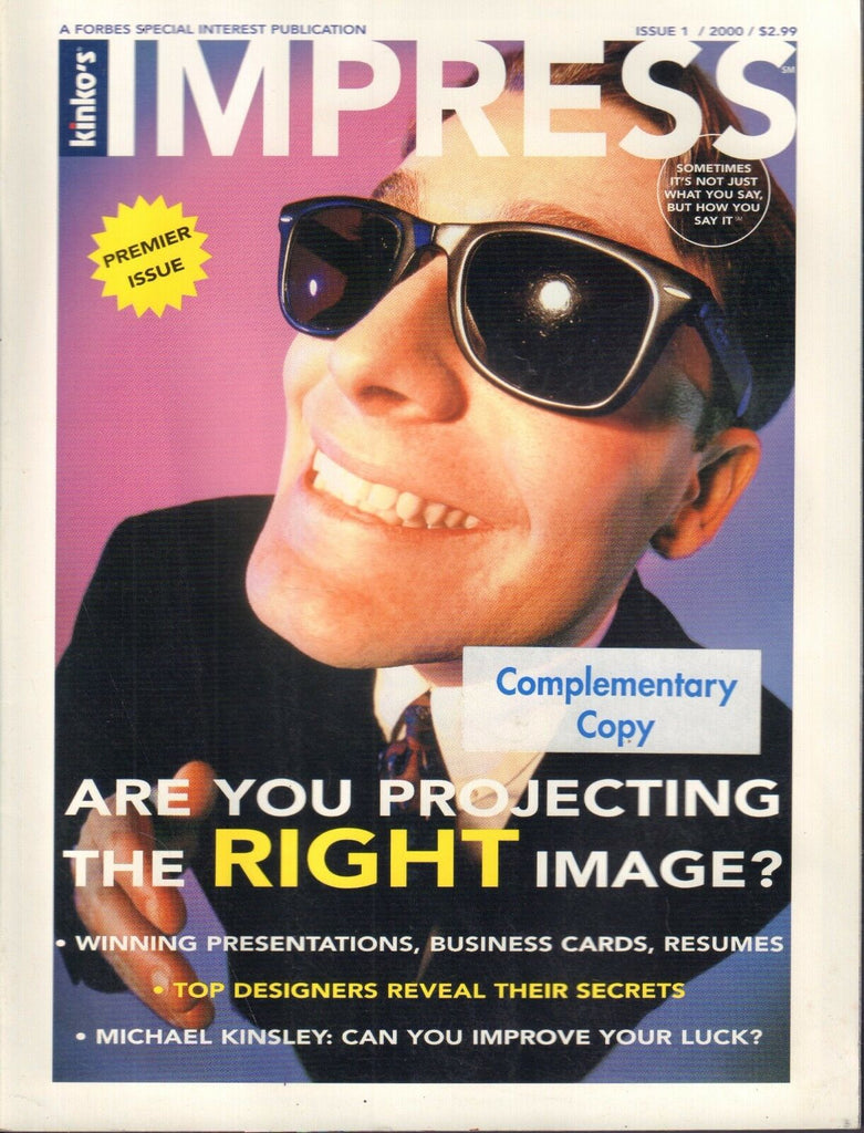 Forbes Impress Issue 1 Premiere 2000 FP6 Chip Simons 101917nonDBE