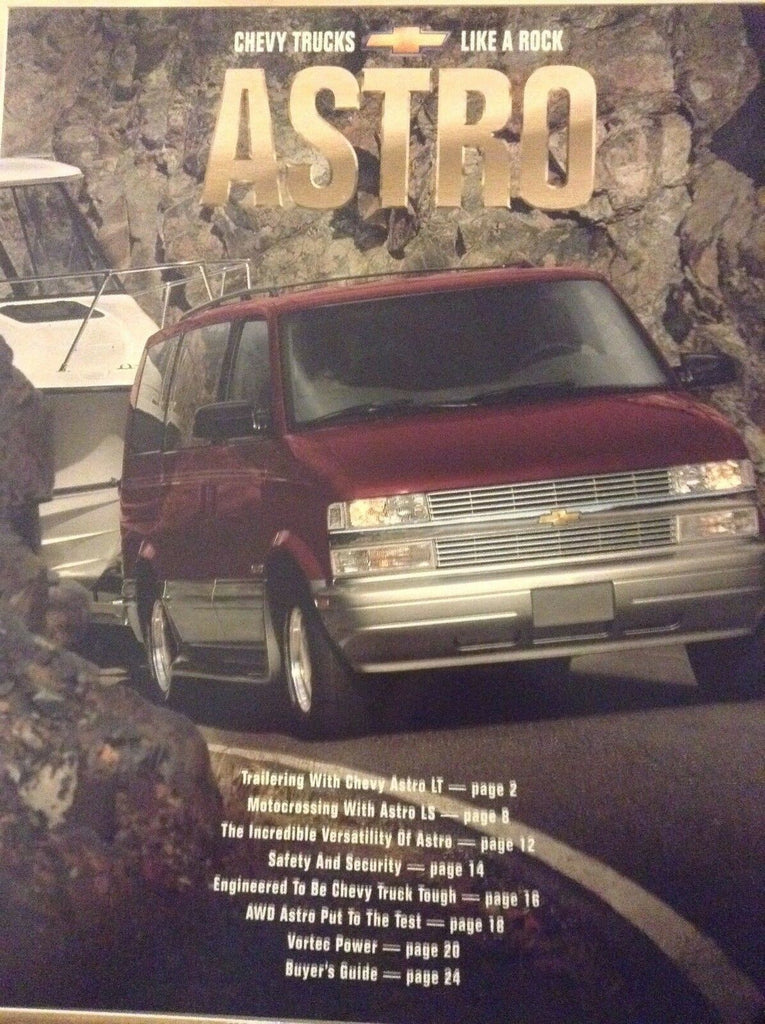 Chevy Truck Brochure Magazine Astros 2000s 120118nonrh