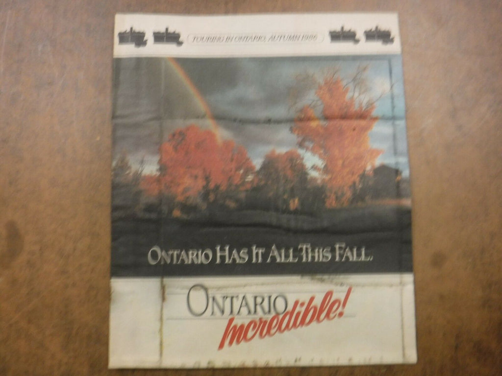 Ontario Touring Newspaper Autumn 1986 GD No ML 022117nonjhe