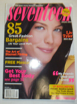 Seventeen Magazine Liv Tyler & 85 Great Fashion Bargains January 2004 012915R2