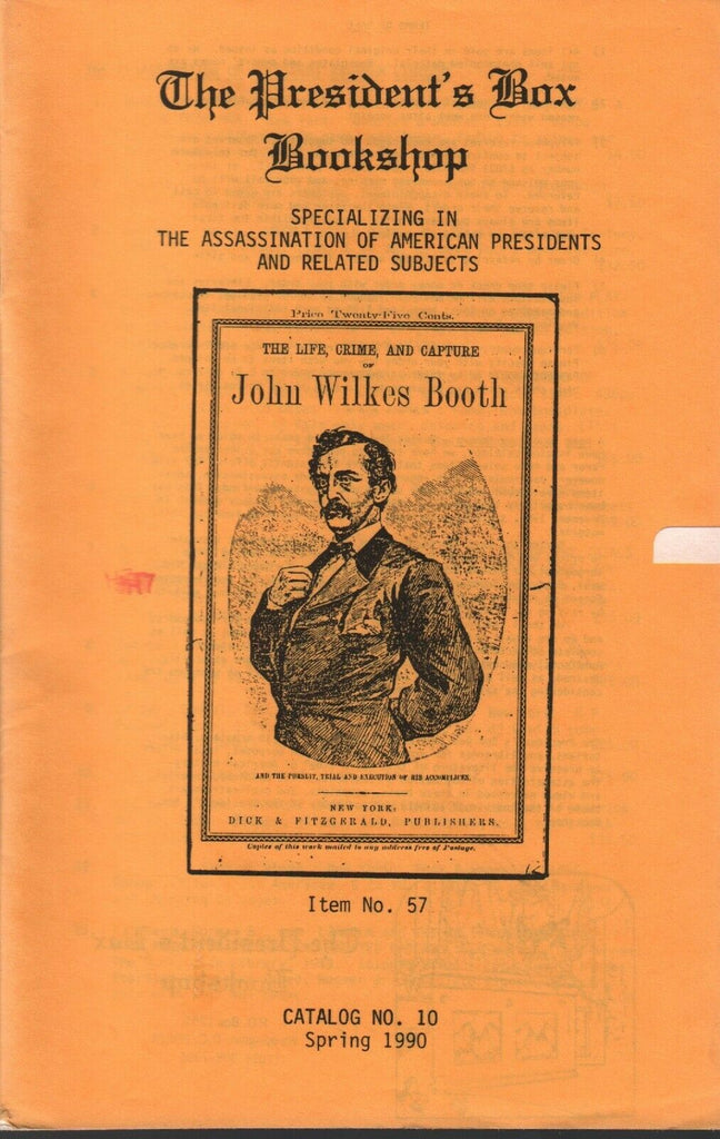 The President's Box Catalog Spring '90 Assassination of Presidents JFK 011320AME