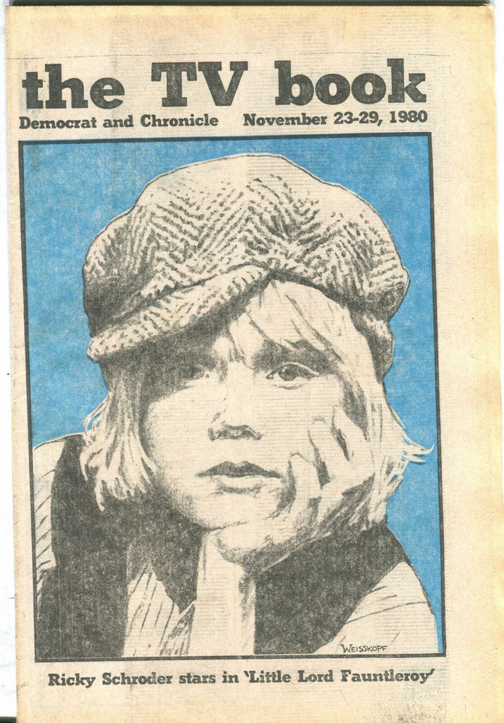 The TV Book Democrat And Chronicle Nov. 23-29 1980 Ricky Schroder EX 021917jhe