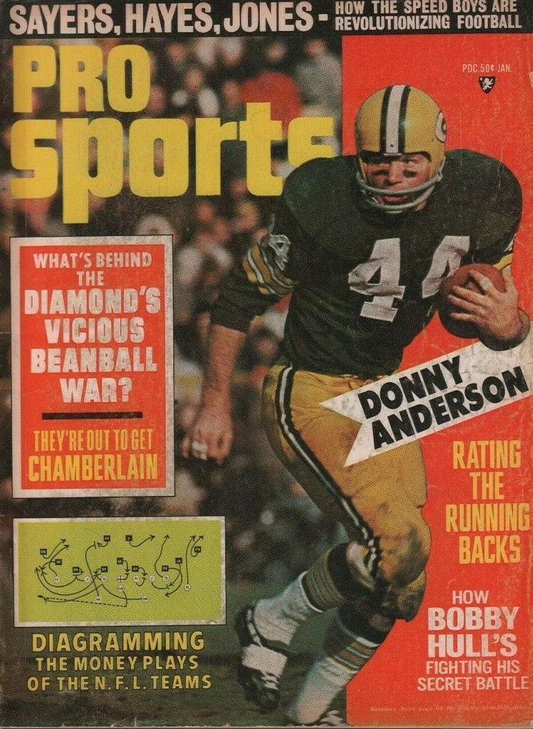 Pro Sports January 1969 Donny Anderson Bobby Hull 051619DBE