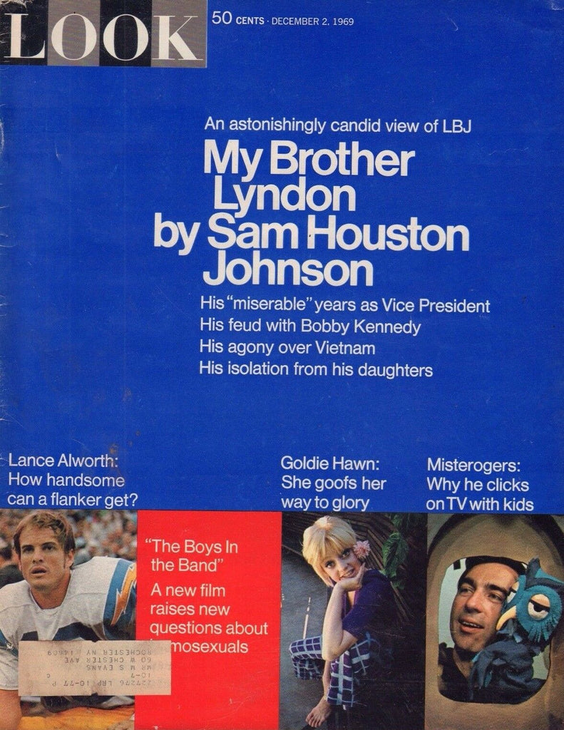 Look December 2 1969 Lance Alworth, Foldie Hawn, Lyndon B Johnson 022117nonDBE