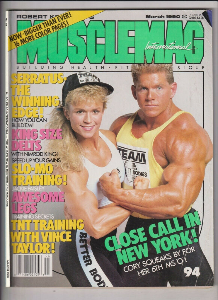Musclemag Tonya Knight Troy Zuoccolotto No.94 March 1990 021120nonr