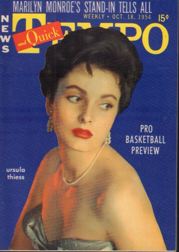 News Tempo & Quick October 18 1954 Ursula Thiess Cheesecake Pin Up 091218AME2