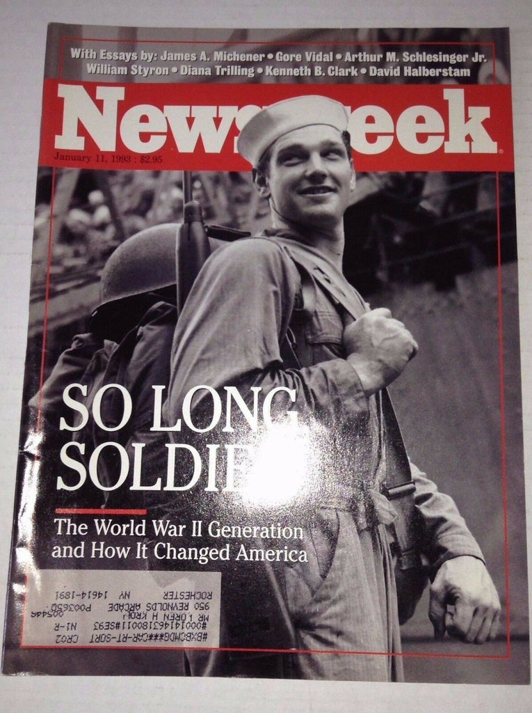 Newsweek Magazine The World War II Generation January 11, 1993 101216R2