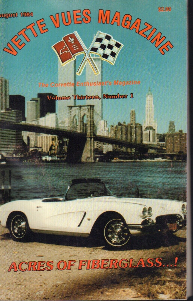 Vette Vues Corvette August 1984 Fiberglass 091118AME