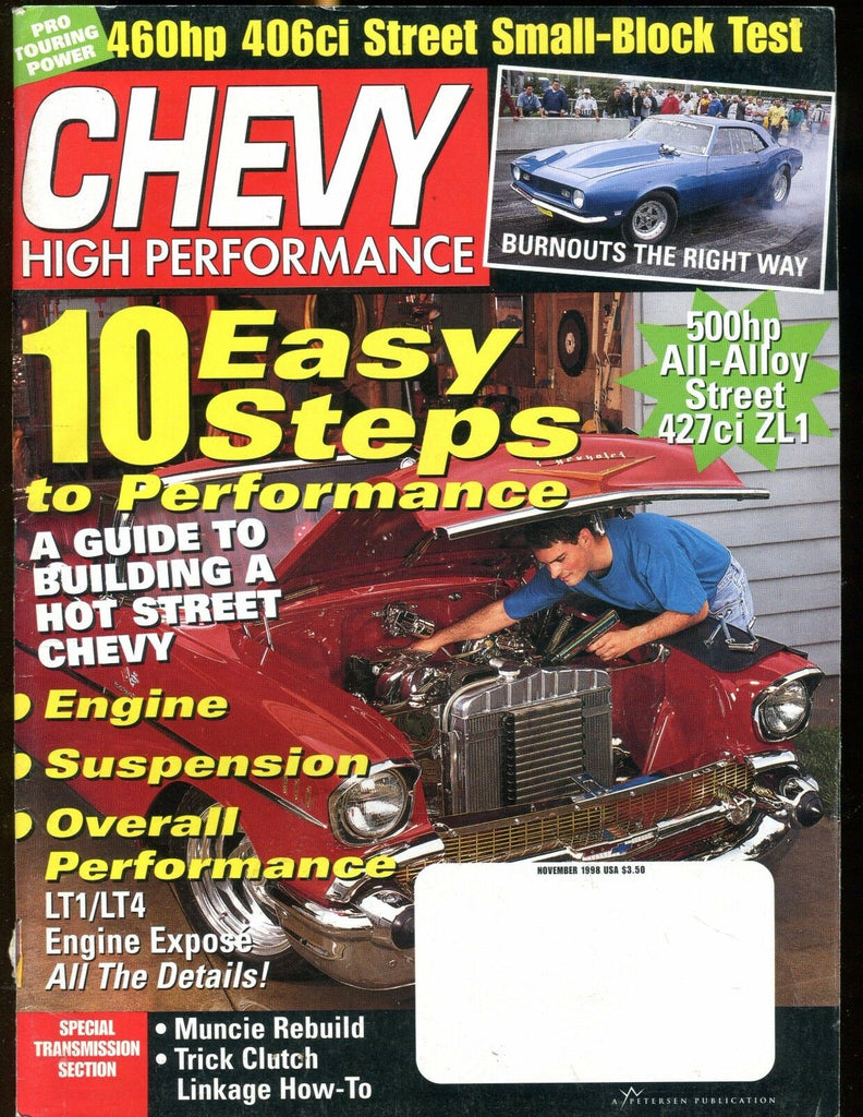Chevy High Performance Magazine November 1998 EX No ML 030317nonjhe