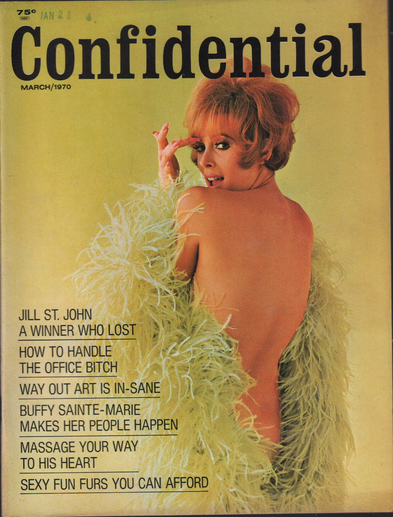 Confidential Magazine March 1970 Jill St John Buffy Sainte Marie 08052 –  mr-magazine-hobby