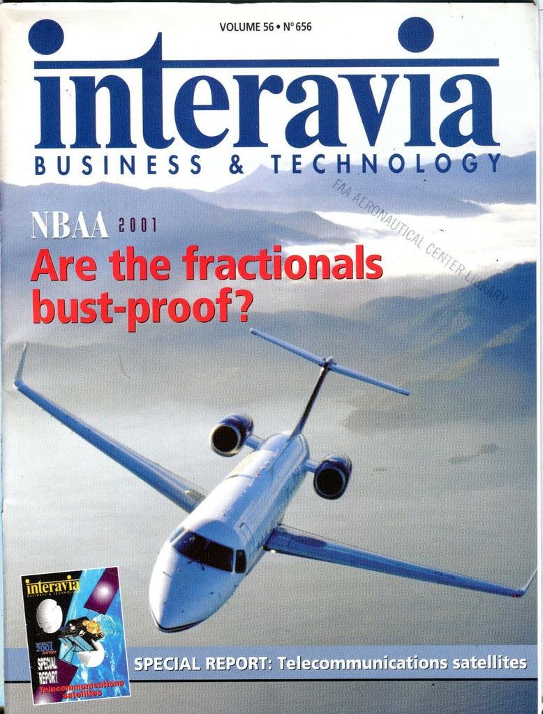 Interavia Magazine September 2001 Fractionals EX No ML FAA Library 102016jhe