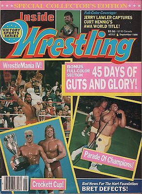 Inside Wrestling September 1988 Wrestlemania 4, Sting VG 020416DBE