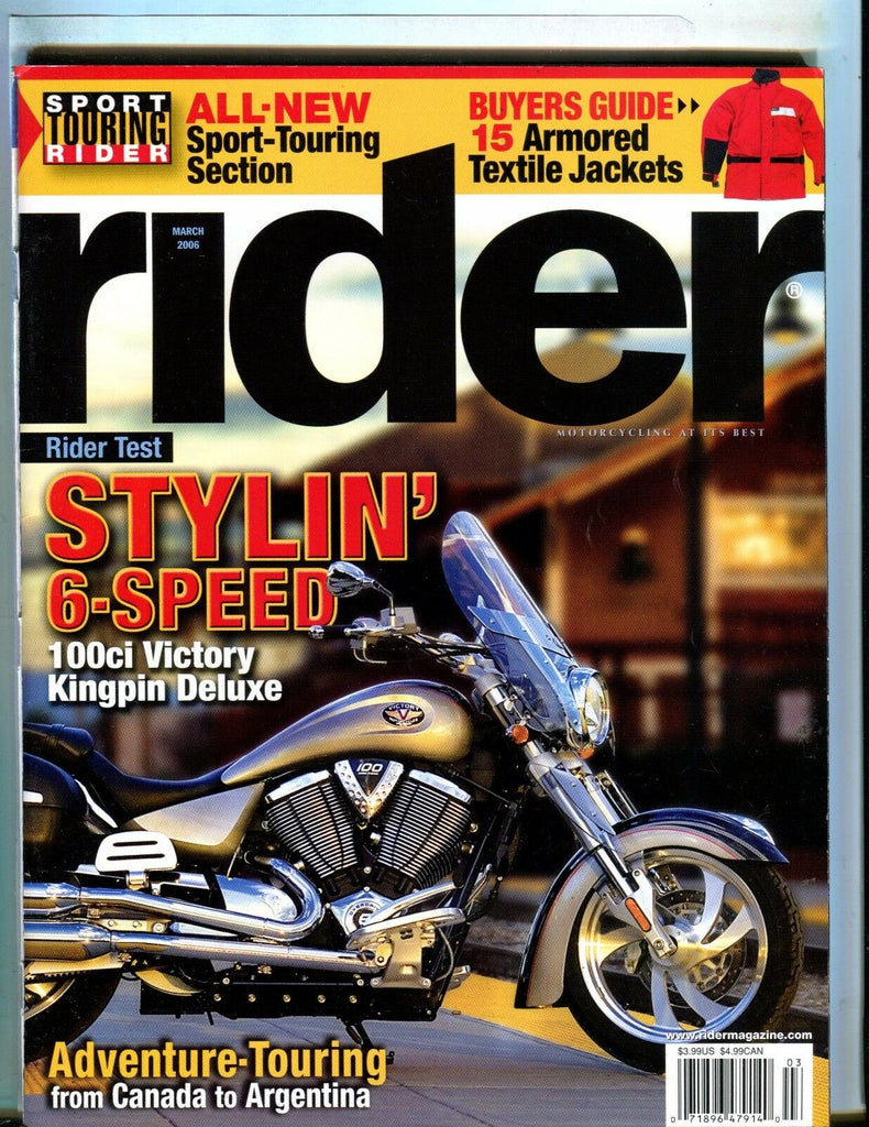 Rider Magazine March 2006 Victory Kingpin EX No ML 051017nonjhe