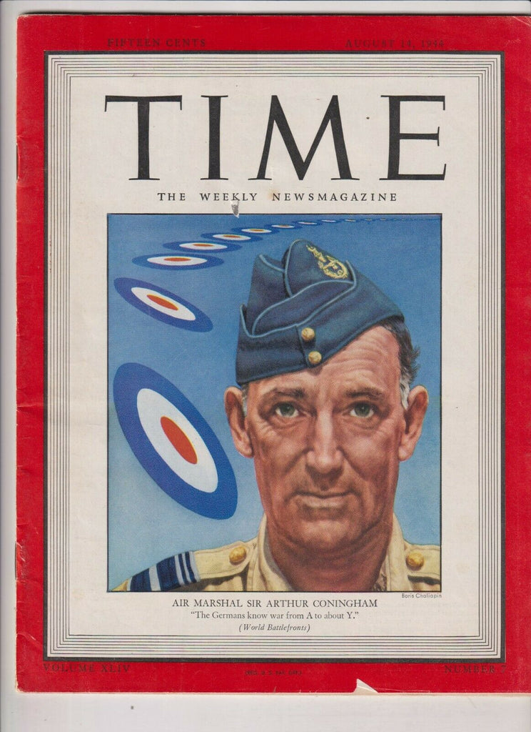 Time Mag Air Marshal Sir Arthur Coningham August 14, 1944 111519nonr