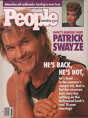 People Weekly August 6 1990 Patrick Swayze VG 012916DBE