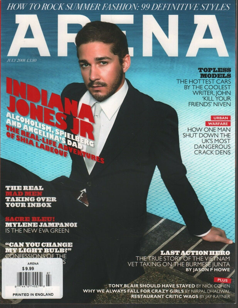 Arena Style for Men Magazine July 2008 Shia LaBeouf Mylene Jampanoi 102219AME