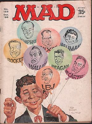 Mad magazine no.122 October 1968 Appears to be complete VG 121115DBE2
