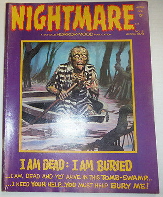Nightmare Magazine I Am Dead And Bored April 1973 021315R2