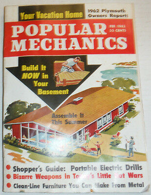 Popular Mechanics Magazine Portable Electric Drills February 1962 120414R
