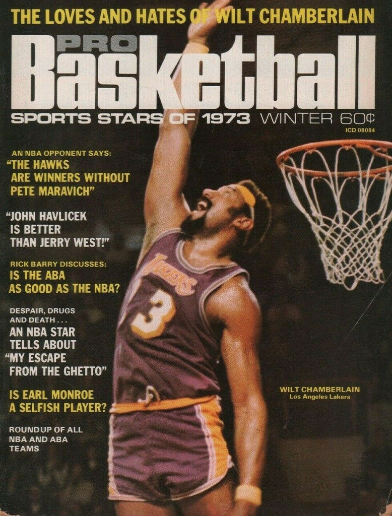 Pro Basketball Sports Stars of 1973 Wilt Chamberlain NBA ABA 052019DBE