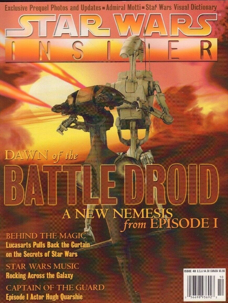 Star Wars Insider #40 October 1998 Dawn of the Battle Droid 021717DBE2