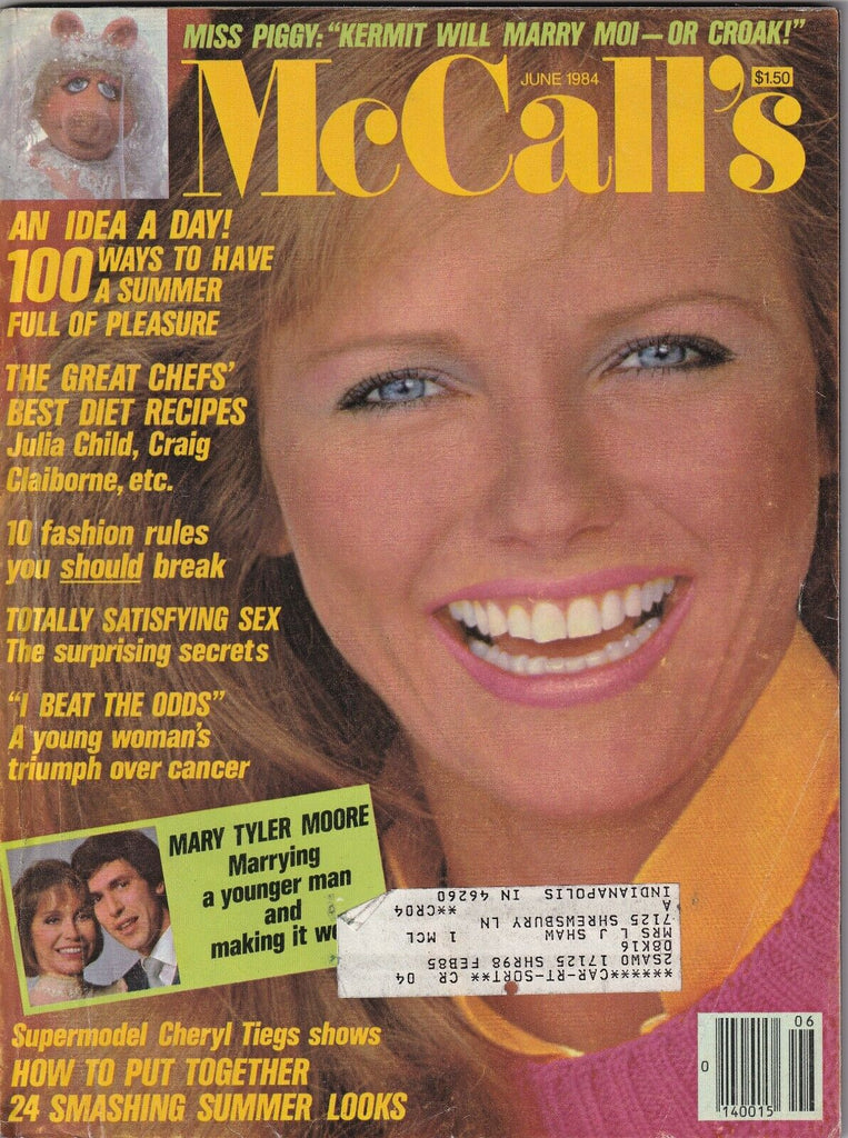 McCall's Magazine Cheryl Tiegs Mary Tyler Moore June 1984 062819nonr