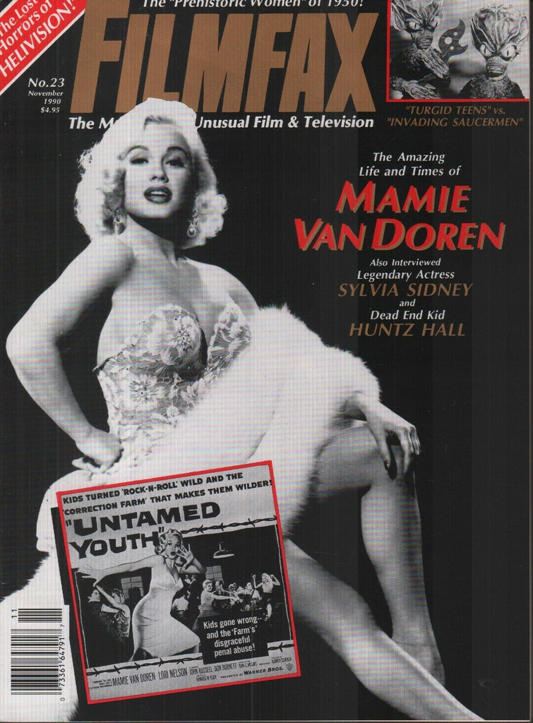 Filmfax November 1990 Mamie Van Doren Sylvia Sidney Huntz Hall 020419AME
