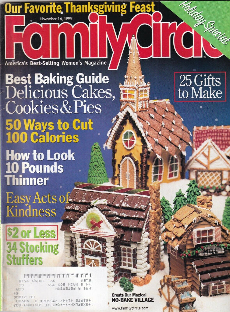 Family Circle Mag Baking Guide Thanksgiving Special November 16, 1999 093019nonr